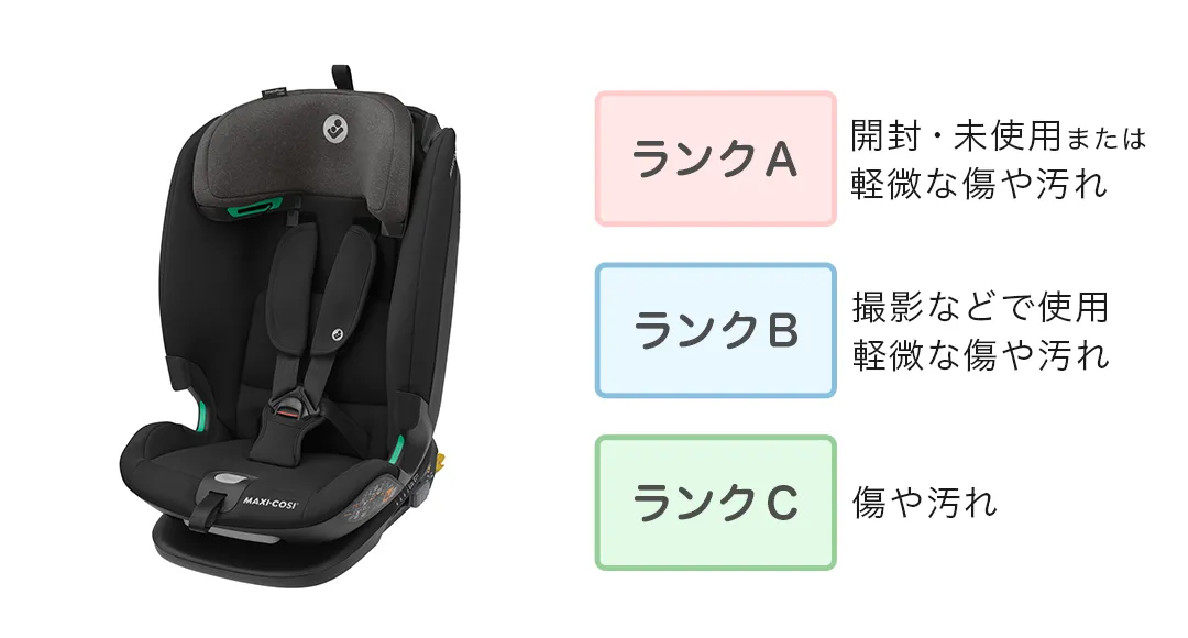 マキシコシチャイルドシートのアウトレットページ