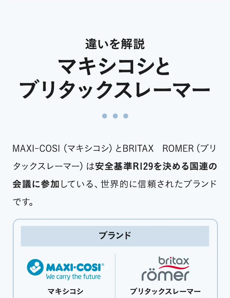 チャイルドシートの選び方