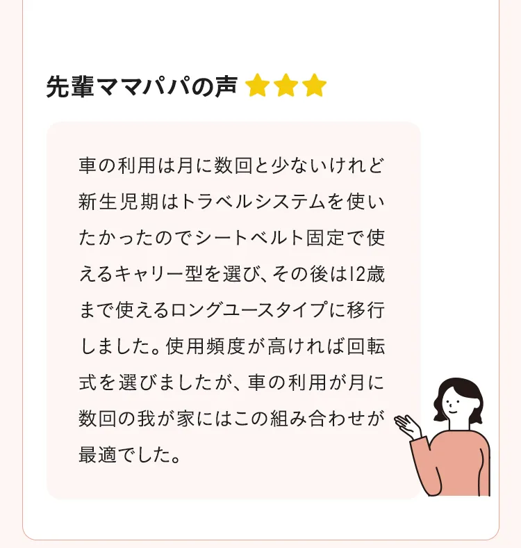 チャイルドシートの選び方