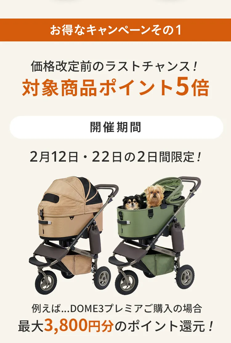 毎月12日はわんにゃんの日 | エアバギー公式オンラインストア[AIRBUGGY