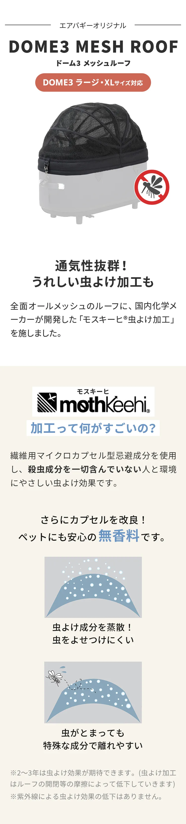 ドーム3専用 メッシュルーフ