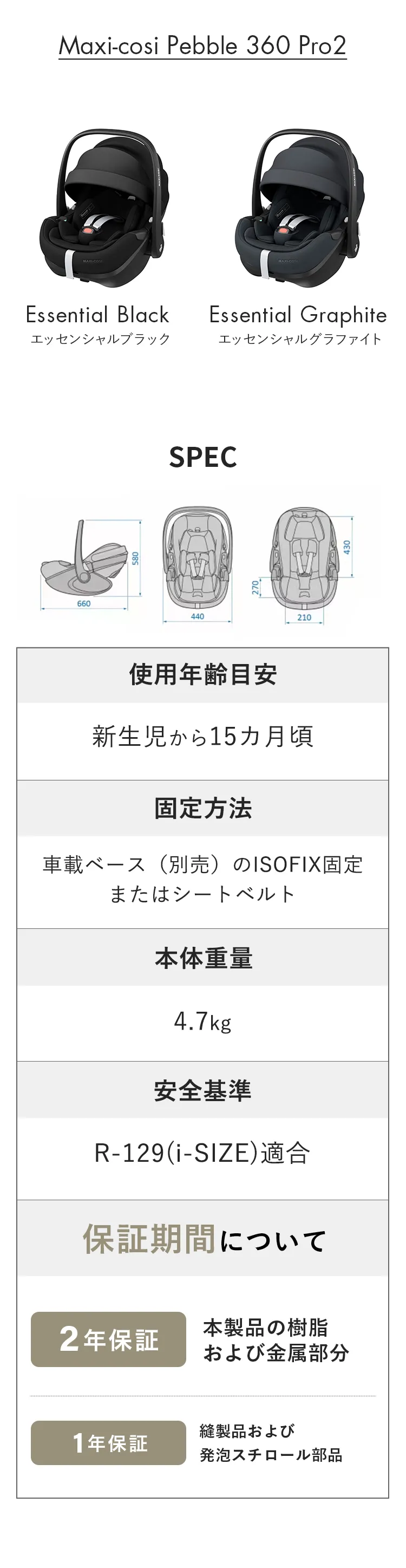 マキシコシ トラベルシステム3点セット