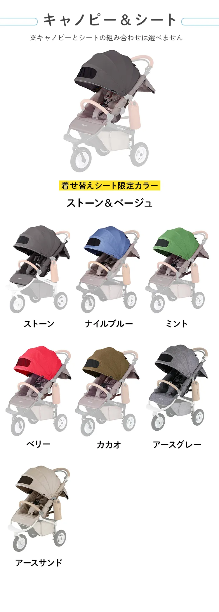 ドッグカートからココブレーキフロムバースベビーカーへの着せ替え