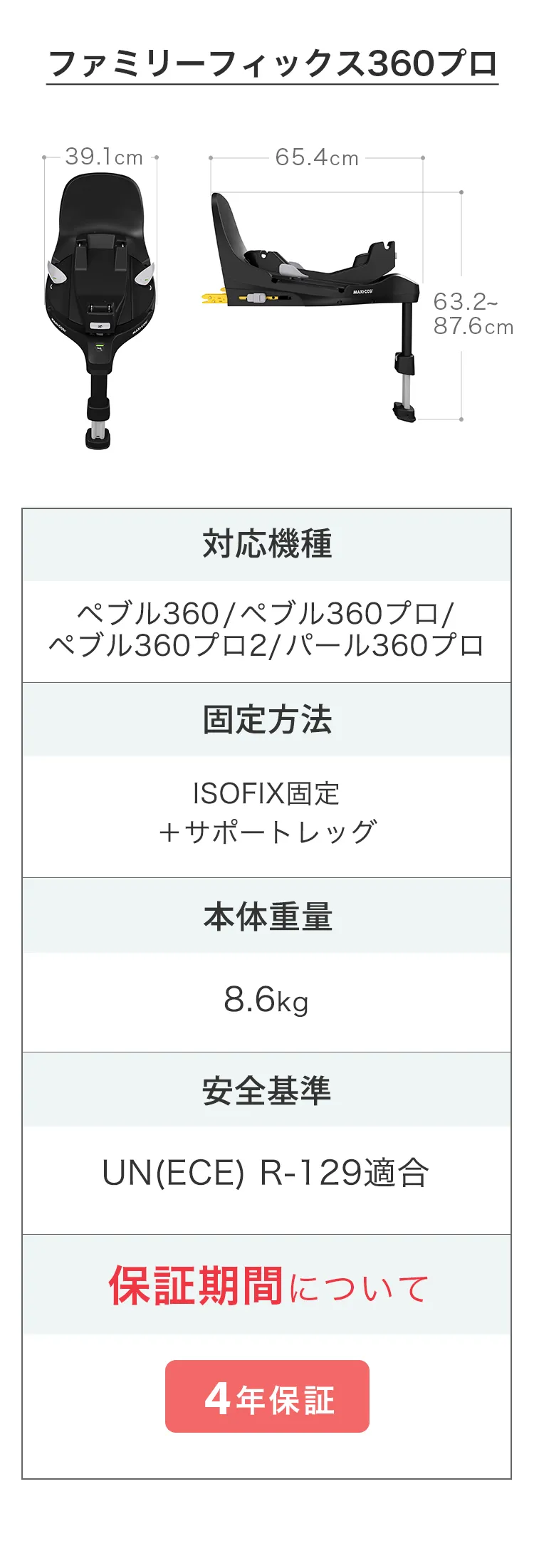 マキシコシ ペブル360 プロ2