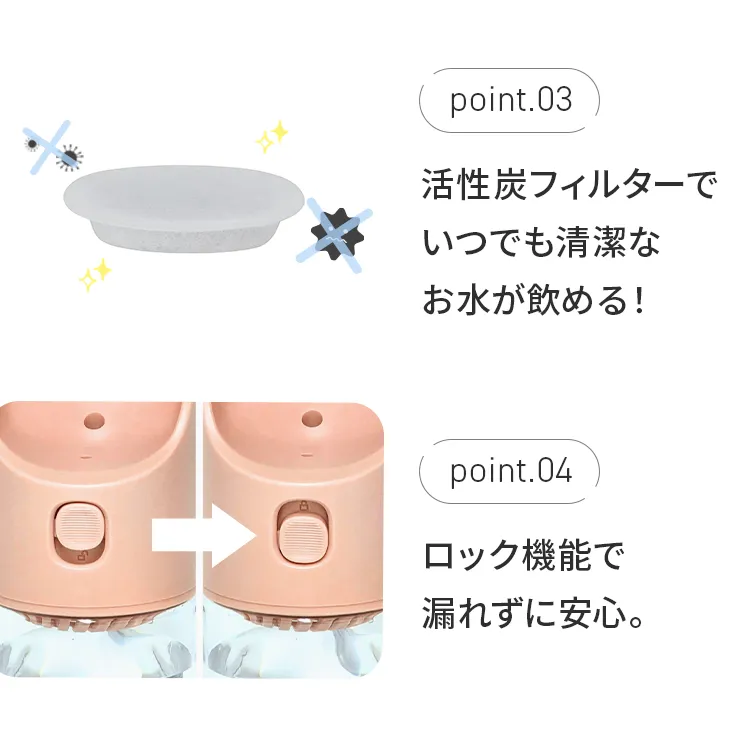 FAD ワンタッチ・浄水ボトル