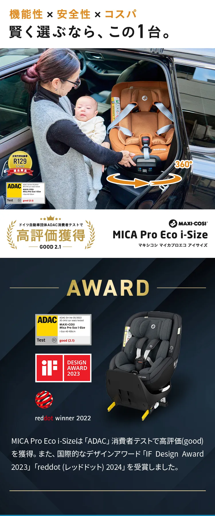 マキシコシ マイカ プロエコ アイサイズ