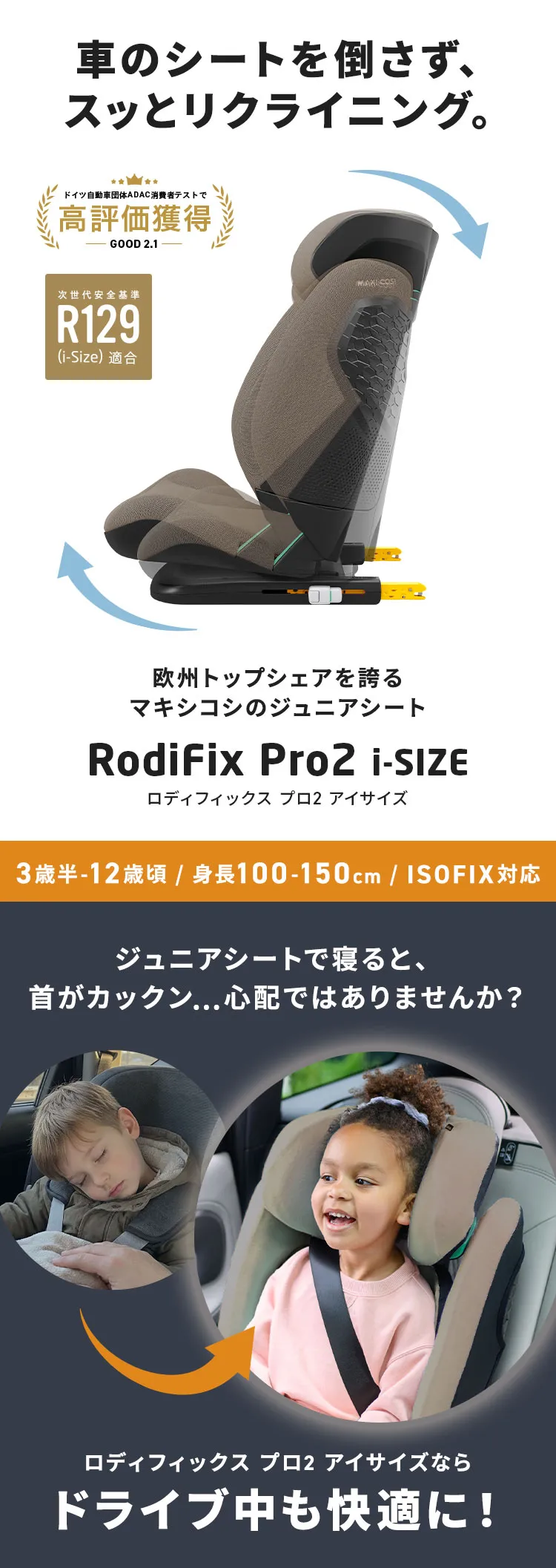 マキシコシ ロディフィックス プロアイサイズ