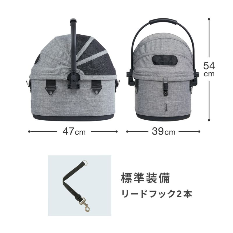 その他 AIRBUGGY DOME3 COT  & BASKET GREY TWEED DOME3 COT LARGE - AIRBUGGY FOR PET | ペットカートのエアバギー